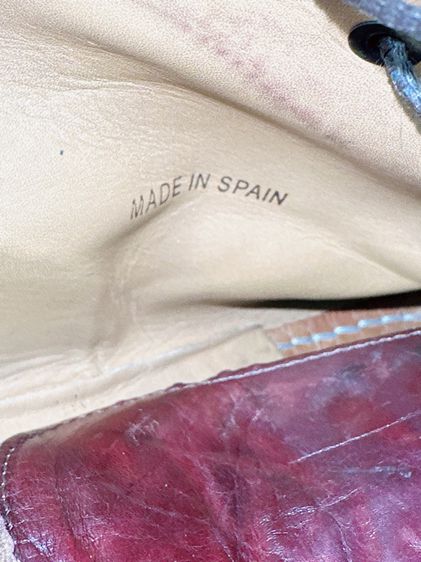 รองเท้าหนังแท้ Mezlan Sz.12us46eu30cm(วัดจริง) Made in Spain สีเชอรี่ พื้นหนังเย็บสภาพสวย ไม่ขาดซ่อม ใส่ทำงานออกงานหล่อ รูปที่ 14