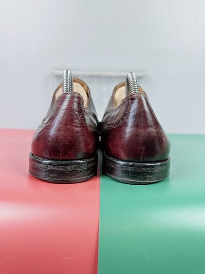 รองเท้าหนังแท้ Mezlan Sz.12us46eu30cm(วัดจริง) Made in Spain สีเชอรี่ พื้นหนังเย็บสภาพสวย ไม่ขาดซ่อม ใส่ทำงานออกงานหล่อ รูปที่ 4