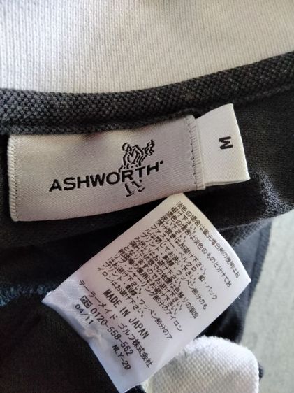 เสื้อกีฬาผู้หญิงแบรนด์ ASHWORTH(M)แบรนด์หายากมาก เนื้อผ้าcottonยืดได้ ป้าย made in Japan รูปที่ 4