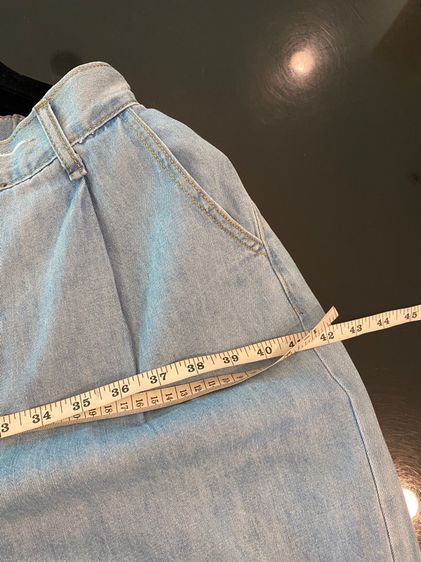 กางเกงยีนส์ (ติดจองค่ะ )ทรงเอวสูง ขากว้าง สภาพใหม่  รูปที่ 13
