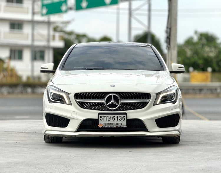 Mercedes-Benz CLA-Class 2015 CLA250 AMG Sedan เบนซิน ไม่ติดแก๊ส เกียร์อัตโนมัติ ขาว รูปที่ 3