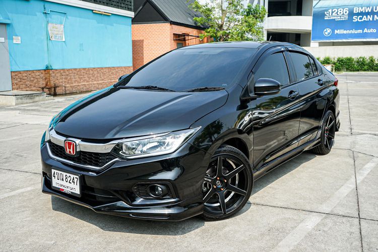 Honda City 2018 1.5 S Sedan เบนซิน ไม่ติดแก๊ส เกียร์อัตโนมัติ ดำ
