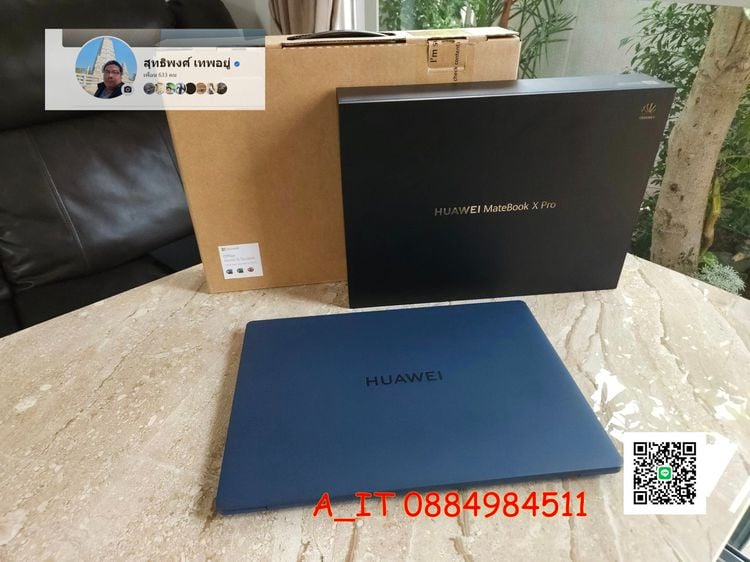 Huawei MateBook X Pro 12th Gen Core i7-1260P RAM 16GB จอ 14.2" 3K IPS TouchScreen ของใหม่ ประกันศูนย์ รูปที่ 2