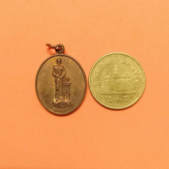 เหรียญ รัชกาลที่ 5 หลัง จปร วัดพระพุทธฉาย สระบุรี เนื้อทองแดง พิมพ์เล็ก สูง 2.2 เซน รูปที่ 5