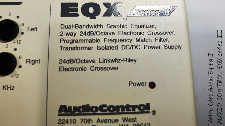 Audio Control EQX Series II รูปที่ 4