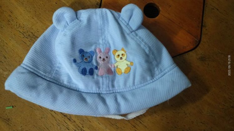 หมวกสำหรับเด็กแรกเกิดถึง 2 ขวบ ป้องกันลม ป้องกันแดด รูปที่ 5