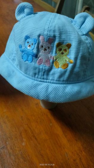 หมวกสำหรับเด็กแรกเกิดถึง 2 ขวบ ป้องกันลม ป้องกันแดด รูปที่ 4