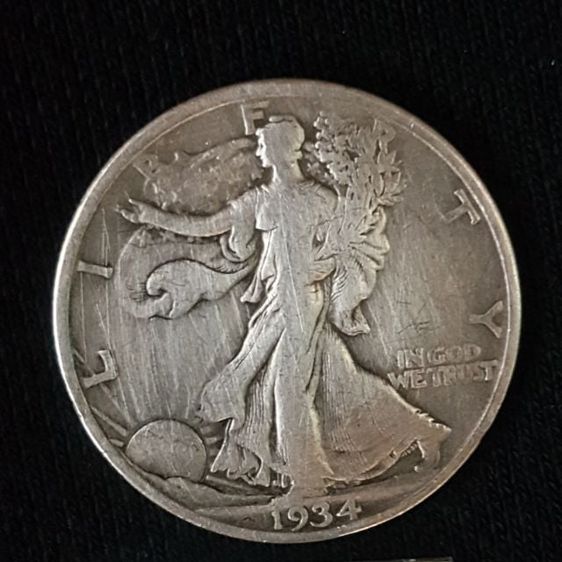 เหรียญ ธนบัตร ต่างประเทศ เหรียญ Half Dollar ปี 1934 เนื้อเงิน
