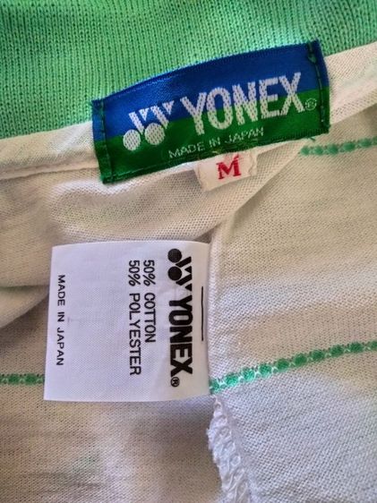 เสื้อกีฬาผู้หญิงแบรนด์ YONEX(M)เนื้อผ้าcottonยืดได้ ป้าย made in Japan รูปที่ 10