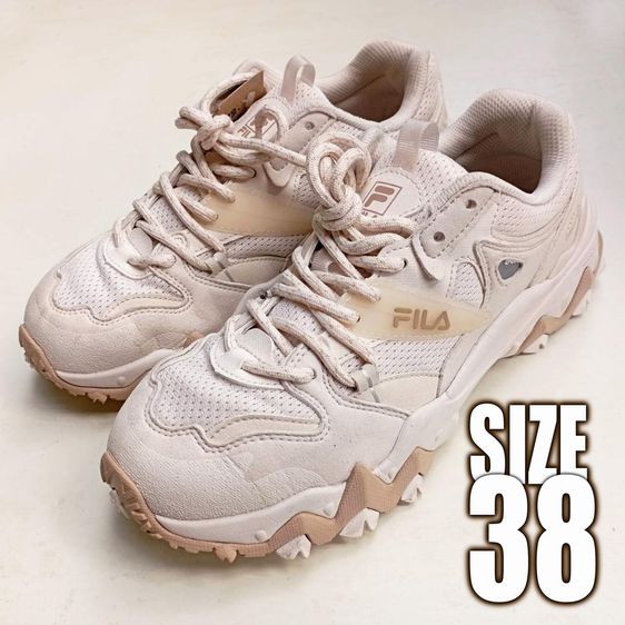 รองเท้าผ้าใบ FILA สีขาวครีม No.36.5 มือสองสภาพใหม่ รูปที่ 13