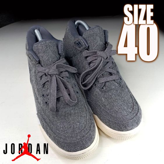 รองเท้าผ้าใบ Jordan  No.40 สีเทา มือสองสภาพดี รูปที่ 3