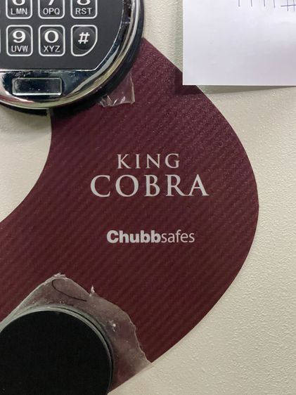 ตู้เซฟ (ใบ 1) แบรนด์ Chubbsafes รุ่น KING COBRA รูปที่ 9