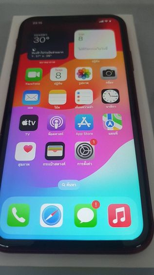 ขาย iPhone 11 64 gb สีแดง ศูนย์ไทย สภาพสวย จอแท้ แบตแท้ สแกนใบหน้าได้ รีเซ็ตได้ ไม่ตืดไอคราว ใช้งานดี ปกติทุกอย่าง อุปกรณ์ครบ พร้อมใช้งาน รูปที่ 2
