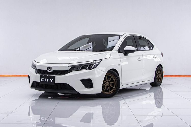 Honda City 2021 1.0 S+ Sedan เบนซิน ไม่ติดแก๊ส เกียร์อัตโนมัติ ขาว รูปที่ 4