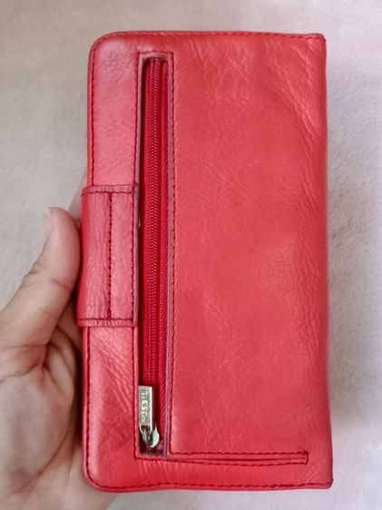 กระเป๋าสตางค์หนังแท้สีแดง fossil รูปที่ 6