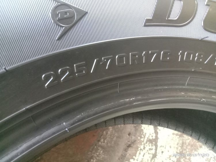 ยางใหม่ถอดป้ายแดง Dunlop 225 70-17ปี2022 รูปที่ 3
