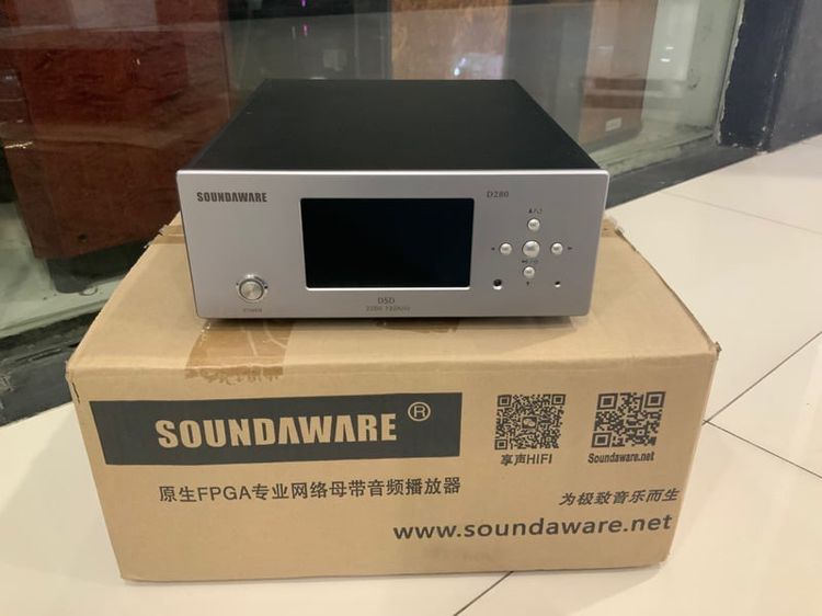 ขายสตีมเมอร์เสียงดีสุดๆ สภาพสวย กล่องครบ ถูกๆ เข้าใหม่ SOUNDAWARE D280 Music Streamer HiFi DSD 32bit 192kHz มีรีโมท 