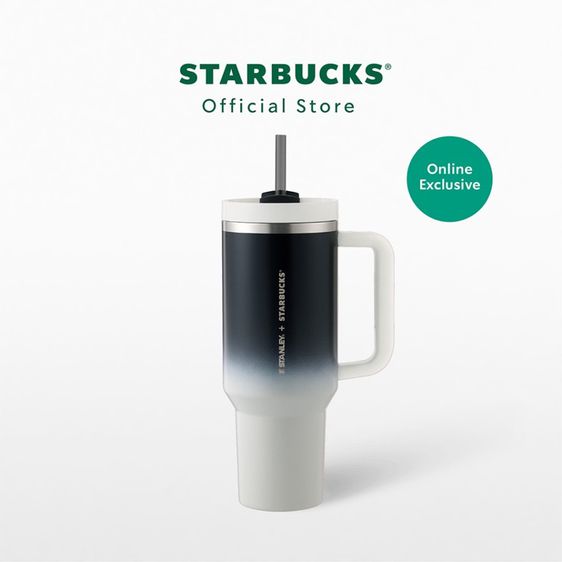 แก้ว Starbucks x Stanley Gradient Black White Cold Cup 40oz รูปที่ 2