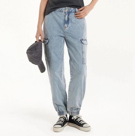 ใหม่ขายถูก350รวมส่ง(จาก1990บาท) กางเกงยีนส์ขายาว‎Tezenis‎ Cargo Jeansมีกระเป๋า2 ข้าง ปลายขาจั้ม เอว 28-30 สะโพก 36-40  รูปที่ 3