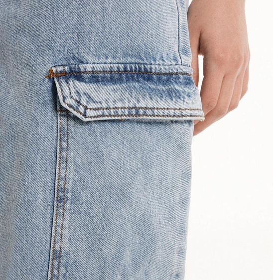 ใหม่ขายถูก350รวมส่ง(จาก1990บาท) กางเกงยีนส์ขายาว‎Tezenis‎ Cargo Jeansมีกระเป๋า2 ข้าง ปลายขาจั้ม เอว 28-30 สะโพก 36-40  รูปที่ 8