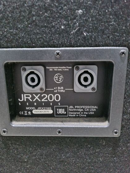 ลำโพงซับวูฟเฟอร์ JBL​รุ่น​ JRX218 S.มี​ 2คัว รูปที่ 2