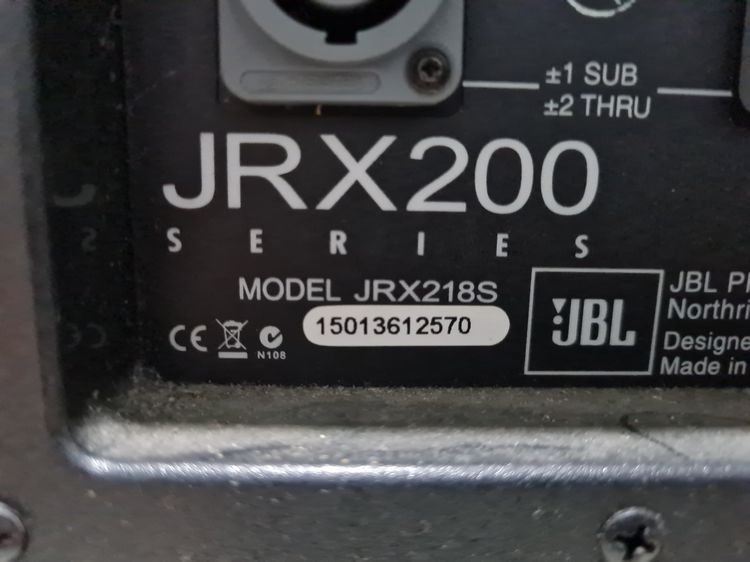 ลำโพงซับวูฟเฟอร์ JBL​รุ่น​ JRX218 S.มี​ 2คัว รูปที่ 3
