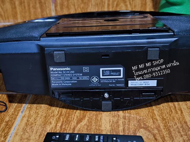 เครื่องเสียง Panasonic SC-HC200
-Fmรับชัดเจนสเตอริโอ -USBเล่นเพลงปกติ
-บลูทูธใช้งานปกติ -CD รูปที่ 6