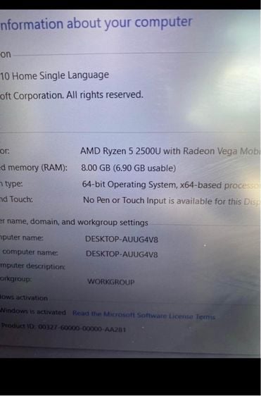   Acer  NITRO 5 AMD Ryzen5-2500U SSD128GB HDD1000GB รูปที่ 8