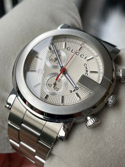 นาฬิกาGucci G-Chrono 101M Chronoscope 44m Mens Watch Stainless Steel White Dial รูปที่ 7