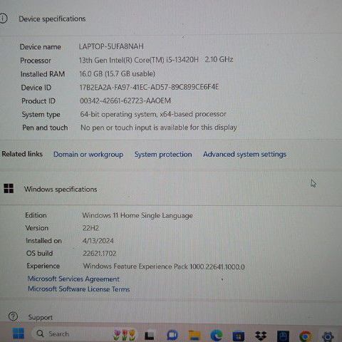 โน๊ตบุ๊ค Acer Nitro V 15 ANV15-51-574G Obsidian Black  NVIDIA GeForce RTX4050 6GB GDDR6 รูปที่ 2