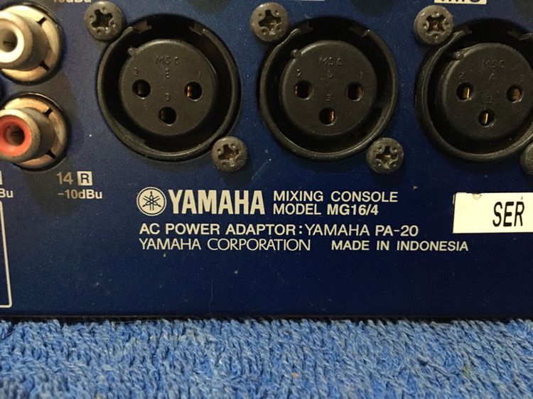 มิกเซอร์  YAMAHA อินโดนีเซีย MG 16  -4 สภาพใหม่มากครับเสียงดีครับอินโดแท้ใช้งานได้ดีทุกช่องไฟติดครบขายถูกครับ รูปที่ 11