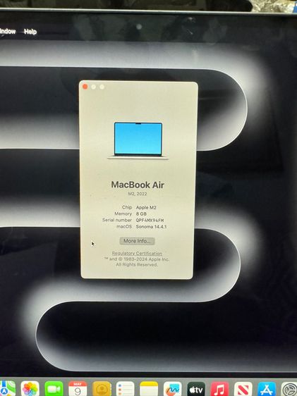  Macbook air m2 256gb สี space gray รูปที่ 7