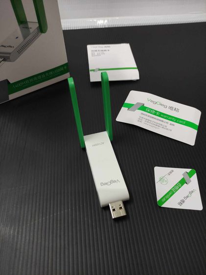 ตัวรับสัญญาณ Adapter WIFI 5G AC1400M  VegGieg USB สีขาว ใช้งานได้ปกติ รูปที่ 7