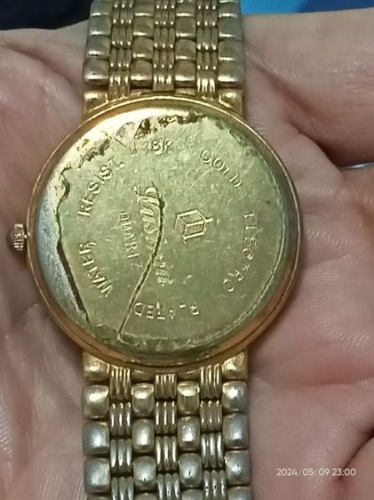 ขายนาฬิกานอกแนววินเทจ สตรี lusimaชุบ ทองคำ18kตามสภาพมือสอง รูปที่ 4
