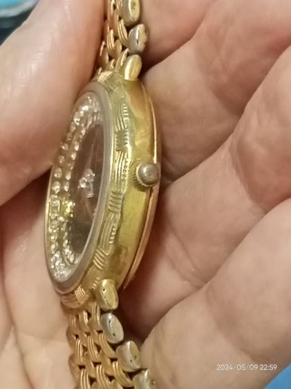 ขายนาฬิกานอกแนววินเทจ สตรี lusimaชุบ ทองคำ18kตามสภาพมือสอง รูปที่ 3
