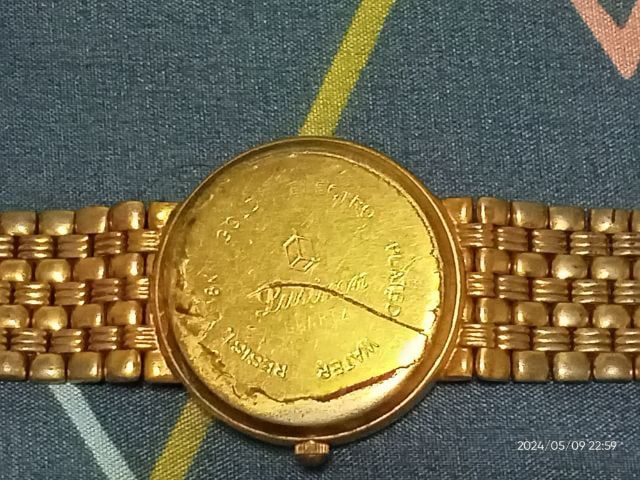 ขายนาฬิกานอกแนววินเทจ สตรี lusimaชุบ ทองคำ18kตามสภาพมือสอง รูปที่ 10
