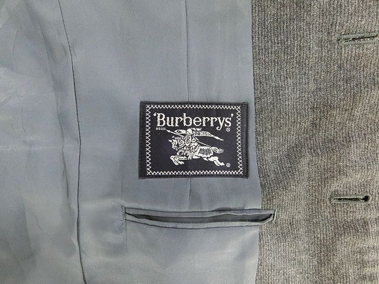 BURBERRY LONDON แท้ อก36 เสื้อสูทเบลเซอร์คลาสสิกสปอต รูปที่ 8