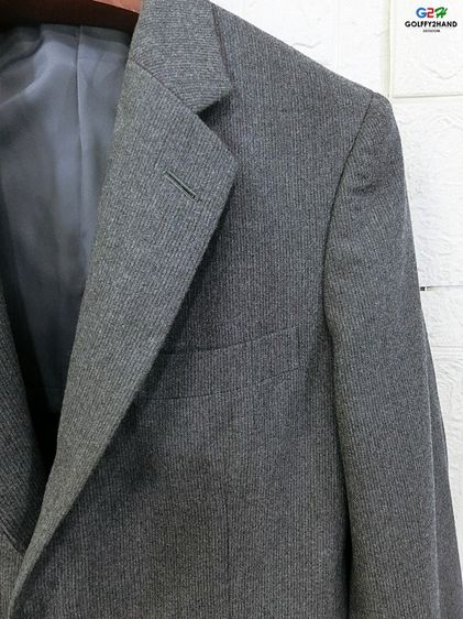 BURBERRY LONDON แท้ อก36 เสื้อสูทเบลเซอร์คลาสสิกสปอต รูปที่ 4