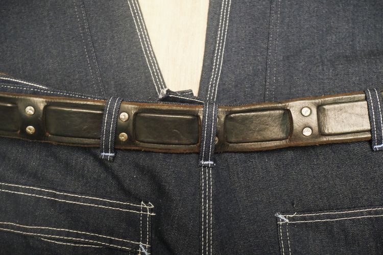 Lucky Brand Black Full Genuine Leather Jeans Belt รูปที่ 3