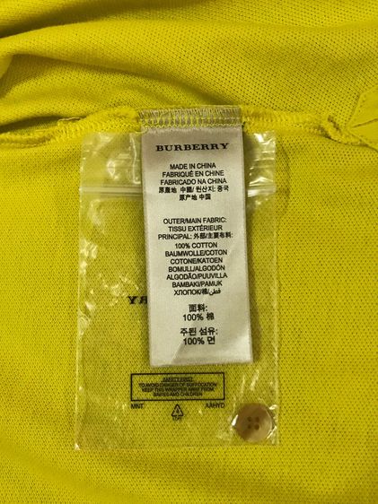 Burberry Brit Embroidered Red Logo Yellow Polo 3954561 รูปที่ 8