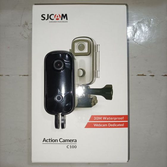 SJCAM C100 กล้องACTION CAMERA สีดำ มือ2สภาพใหม่ รูปที่ 1