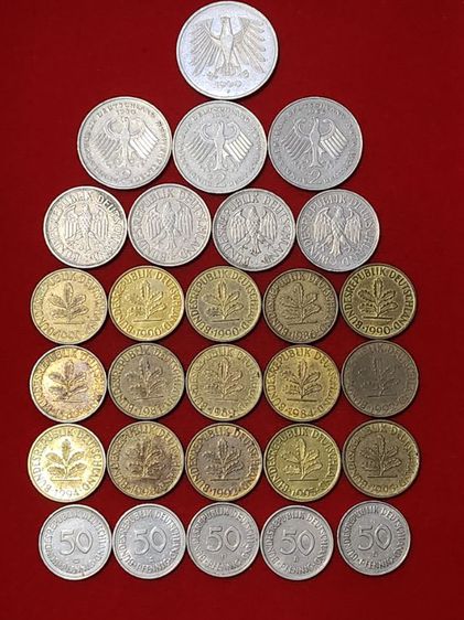 ชุดเหรียญเยอรมันนี​ ผ่านใช้หายากรับประกันแท้💯 รูปที่ 2