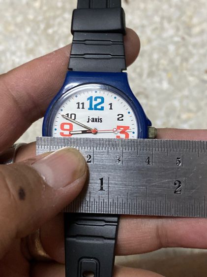 นาฬิกายี่ห้อ J AXIS  ควอทซ์ เจแปน ของแท้มือสอง พลาสติกเบา 300฿ รูปที่ 6