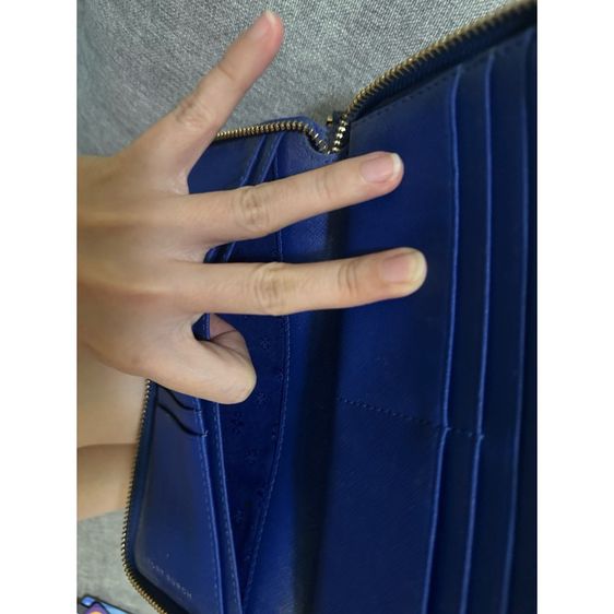 กระเป๋าสตางค์ Tory Burch สีน้ำเงินมือสอง ของแท้ รูปที่ 7
