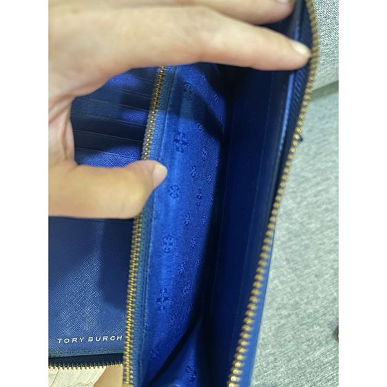 กระเป๋าสตางค์ Tory Burch สีน้ำเงินมือสอง ของแท้ รูปที่ 6