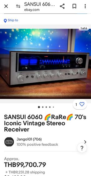 Sansui​ 6060​  Stereo​ Receiver​ Japan​ รีซี​ฟเวอร์​เสียง​ดี​จาก​ญี่ปุ่น​ รูปที่ 9