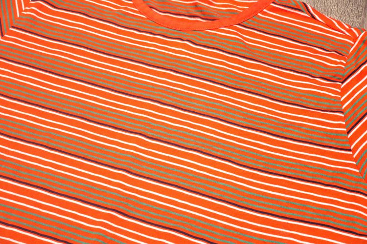 EGAL puro filo di scozia vtg. striped t-shirt Made in Italy  รูปที่ 2