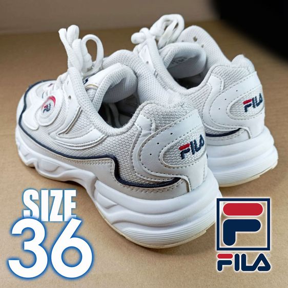 รองเท้าผ้าใบ FILA สีขาว No.36 มือสองสาพใหม่ รูปที่ 5