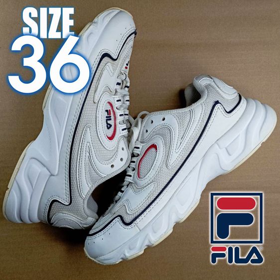 รองเท้าผ้าใบ FILA สีขาว No.36 มือสองสาพใหม่ รูปที่ 7