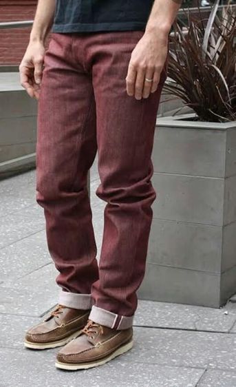 Red Oak Naked Famous Denim Red line  รูปที่ 5